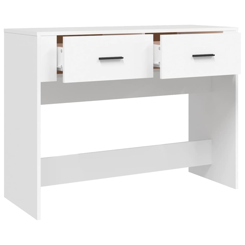 vidaXL Măsuță consolă, alb, 100x39x75 cm, lemn compozit vidaXL Măsuță consolă, alb, 100x39x75 cm, lemn compozit