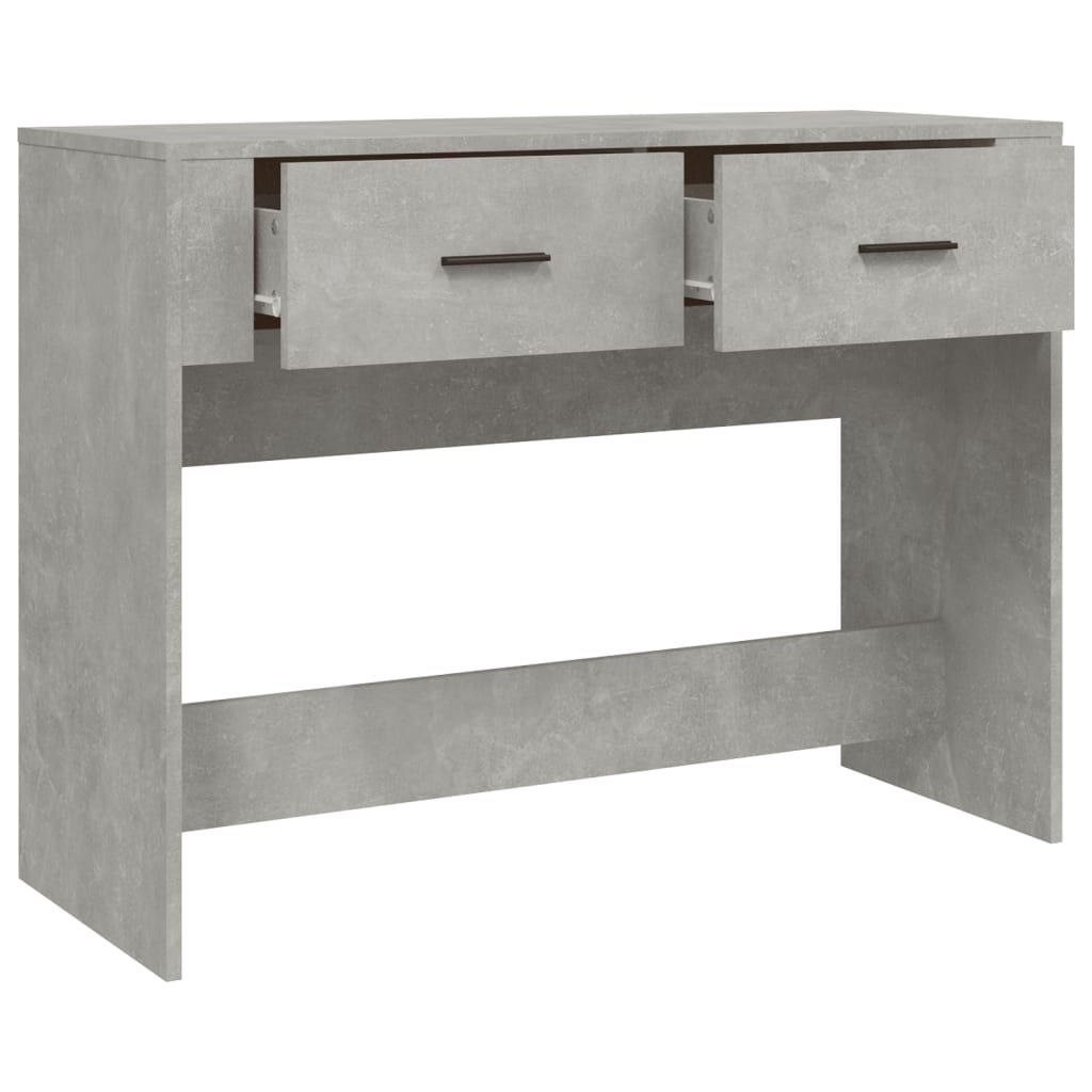 vidaXL Măsuță consolă, gri beton, 100x39x75 cm, lemn prelucrat vidaXL Măsuță consolă, gri beton, 100x39x75 cm, lemn prelucrat