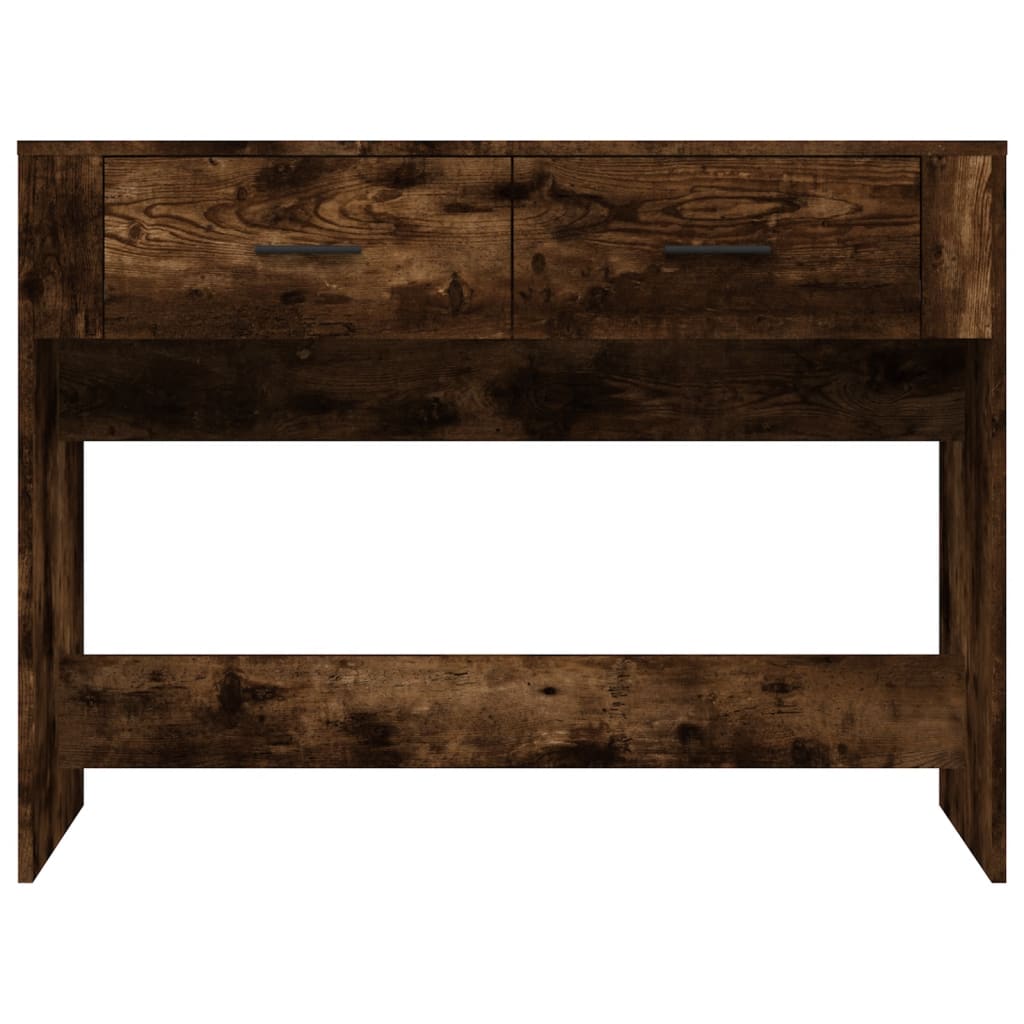 vidaXL Măsuță consolă, stejar fumuriu, 100x39x75 cm, lemn prelucrat vidaXL Măsuță consolă, stejar fumuriu, 100x39x75 cm, lemn prelucrat