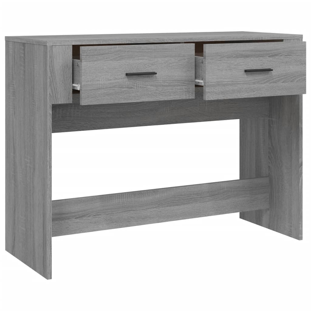 vidaXL Măsuță consolă, gri sonoma, 100x39x75 cm, lemn prelucrat vidaXL Măsuță consolă, gri sonoma, 100x39x75 cm, lemn prelucrat