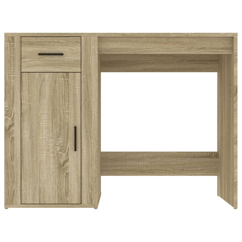 vidaXL Birou, stejar sonoma, 100x49x75 cm, lemn prelucrat