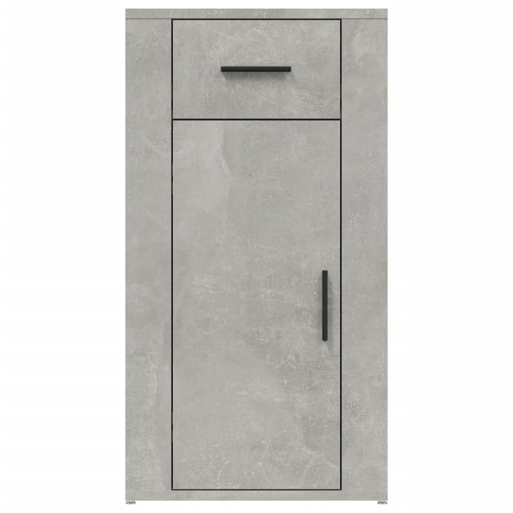 vidaXL Dulap de birou, gri beton, 40x49x75 cm, lemn prelucrat