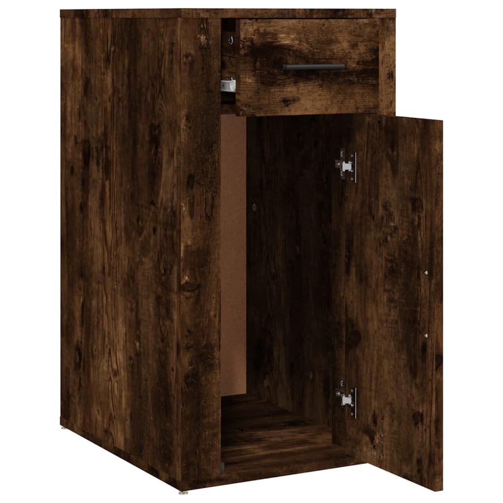 vidaXL Dulap de birou, stejar fumuriu, 40x49x75 cm, lemn prelucrat vidaXL Dulap de birou, stejar fumuriu, 40x49x75 cm, lemn prelucrat