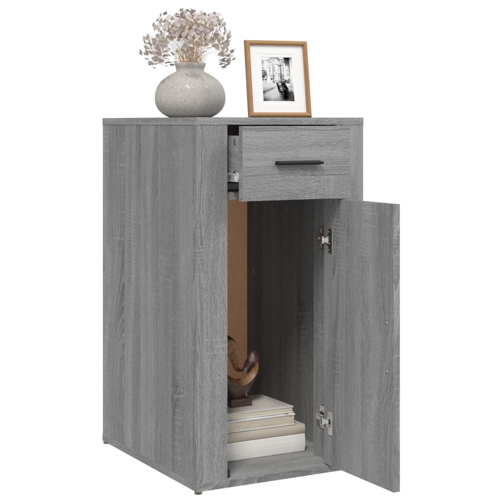 vidaXL Dulap de birou, gri sonoma, 40x49x75 cm, lemn prelucrat vidaXL Dulap de birou, gri sonoma, 40x49x75 cm, lemn prelucrat