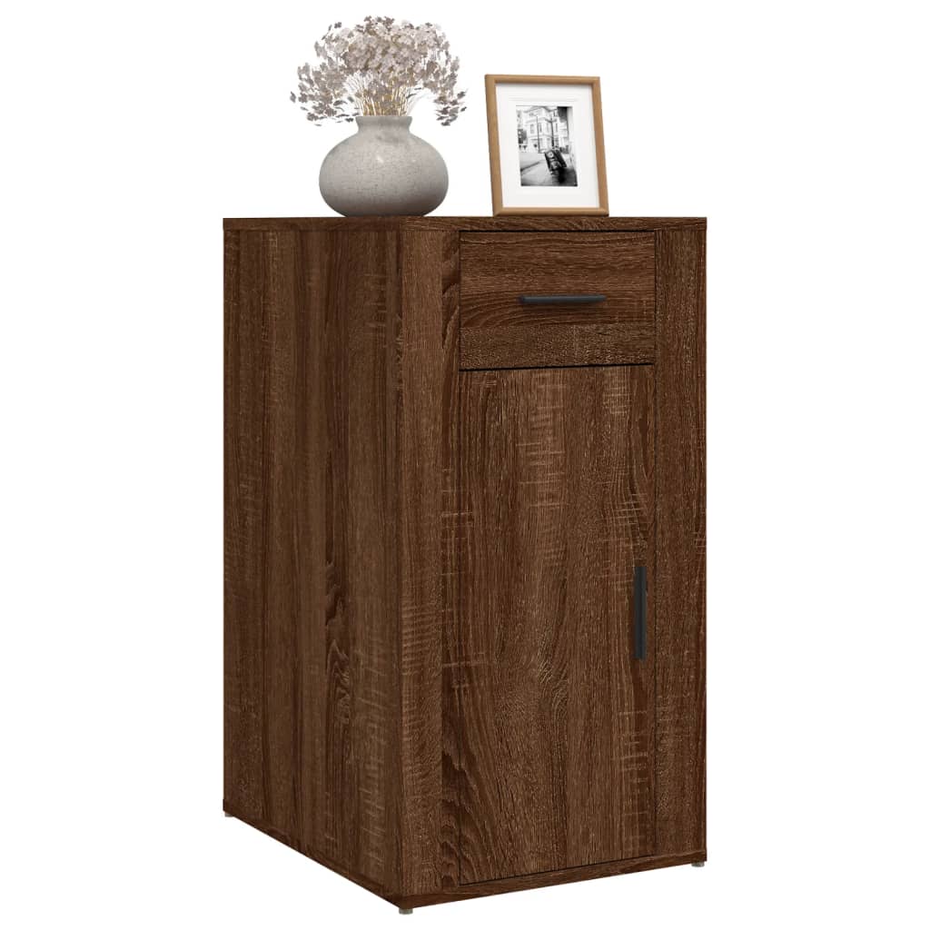 vidaXL Dulap de birou, stejar maro, 40x49x75 cm, lemn prelucrat vidaXL Dulap de birou, stejar maro, 40x49x75 cm, lemn prelucrat