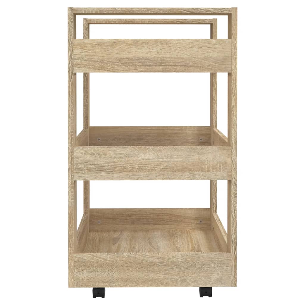 vidaXL Cărucior de bucătărie stejar sonoma 60x45x80 cm lemn prelucrat vidaXL Cărucior de bucătărie stejar sonoma 60x45x80 cm lemn prelucrat