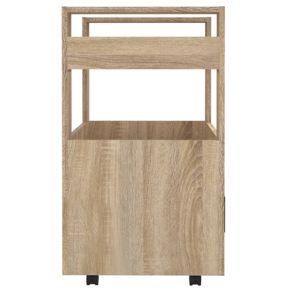 vidaXL Cărucior de bucătărie stejar sonoma 60x45x80 cm lemn prelucrat vidaXL Cărucior de bucătărie stejar sonoma 60x45x80 cm lemn prelucrat