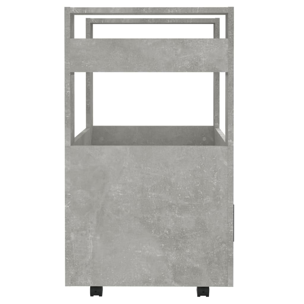 vidaXL Cărucior de bucătărie gri beton 60x45x80 cm lemn prelucrat vidaXL Cărucior de bucătărie gri beton 60x45x80 cm lemn prelucrat