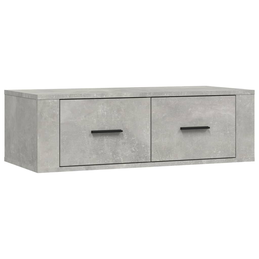 vidaXL Dulap TV suspendat, gri beton, 80x36x25 cm, lemn compozit vidaXL Dulap TV suspendat, gri beton, 80x36x25 cm, lemn compozit
