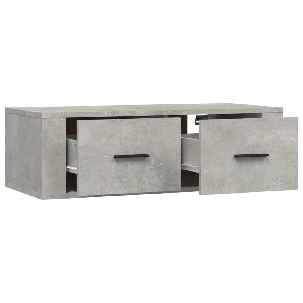 vidaXL Dulap TV suspendat, gri beton, 80x36x25 cm, lemn compozit vidaXL Dulap TV suspendat, gri beton, 80x36x25 cm, lemn compozit