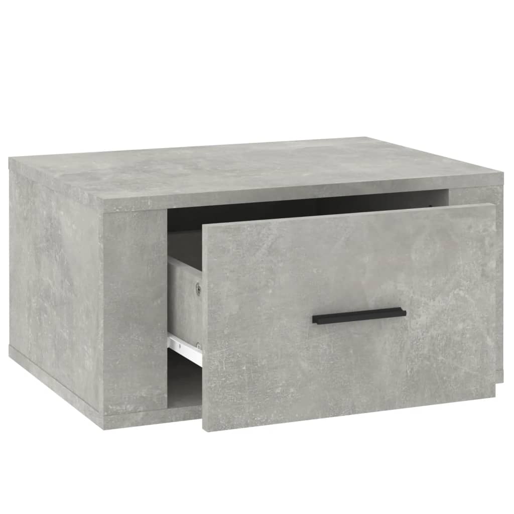 vidaXL Noptieră de perete, gri beton, 50x36x25 cm vidaXL Noptieră de perete, gri beton, 50x36x25 cm