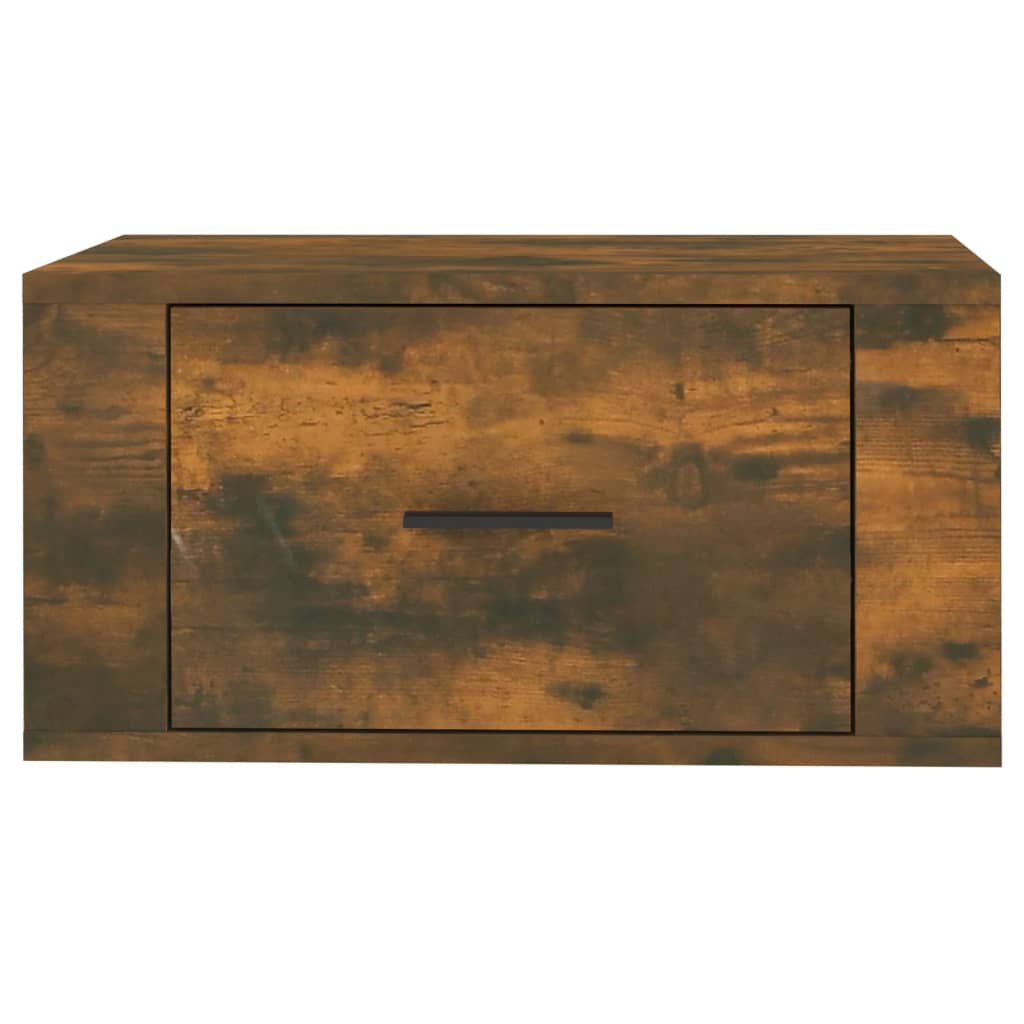 vidaXL Noptiere de perete, 2 buc., stejar fumuriu, 50x36x25 cm