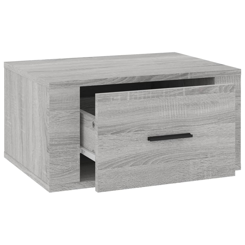 vidaXL Noptieră de perete, gri sonoma, 50x36x25 cm vidaXL Noptieră de perete, gri sonoma, 50x36x25 cm