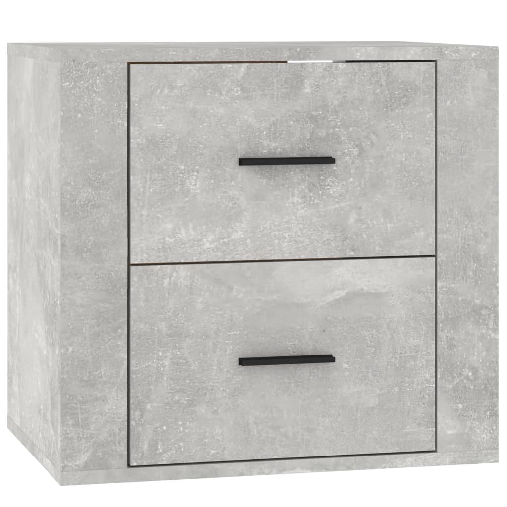 vidaXL Noptieră de perete, gri beton, 50x36x47 cm vidaXL Noptieră de perete, gri beton, 50x36x47 cm
