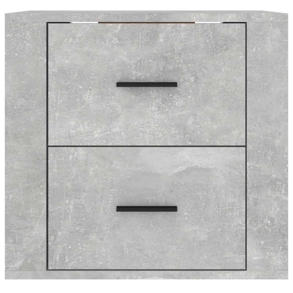 vidaXL Noptieră de perete, gri beton, 50x36x47 cm vidaXL Noptieră de perete, gri beton, 50x36x47 cm