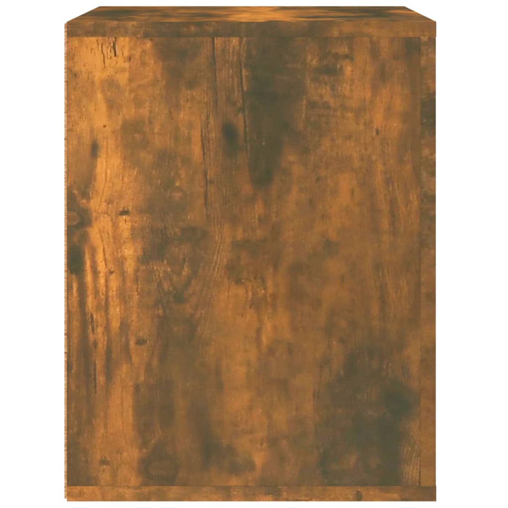 vidaXL Noptieră de perete, stejar fumuriu, 50x36x47 cm
