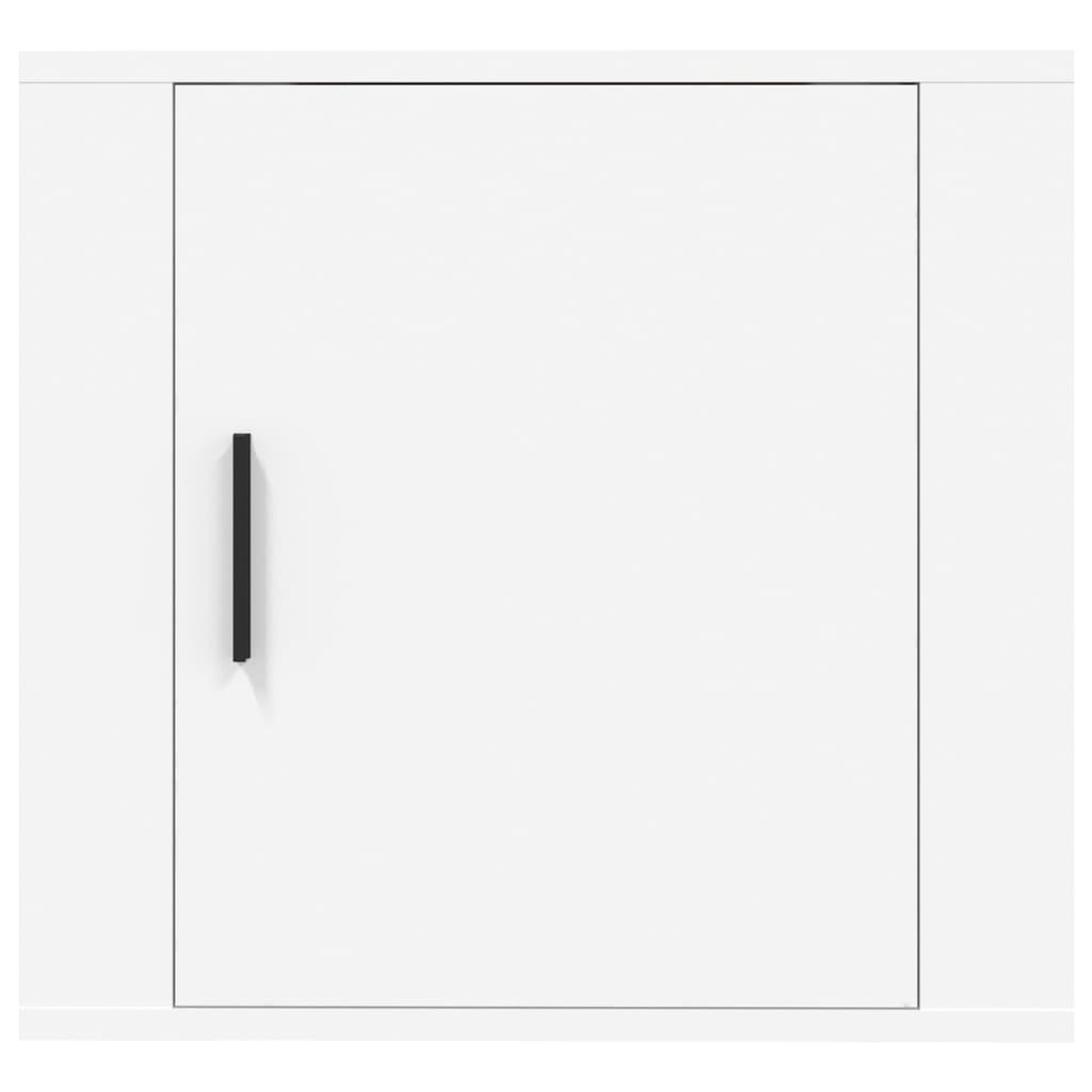 vidaXL Noptiere de perete, 2 buc., alb, 50x36x47 cm