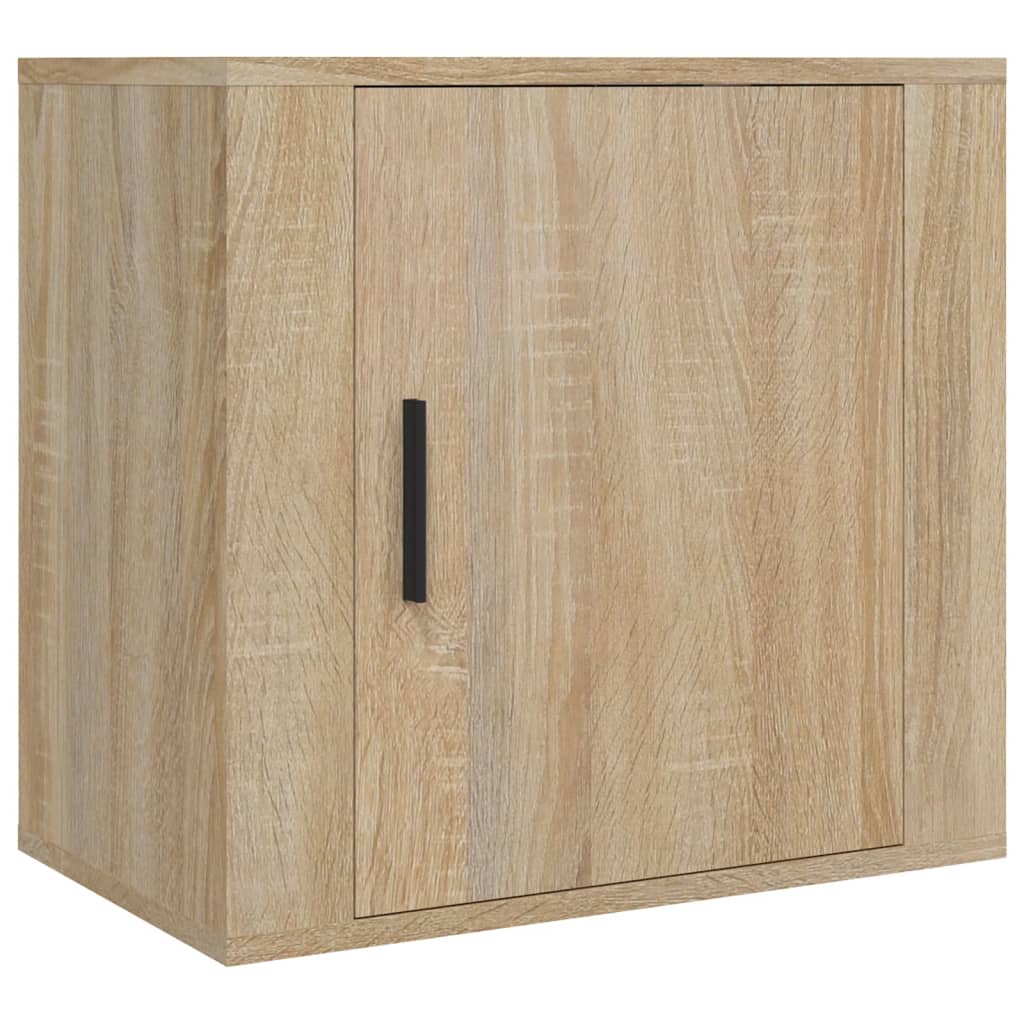 vidaXL Noptiere de perete, 2 buc., stejar sonoma, 50x30x47 cm