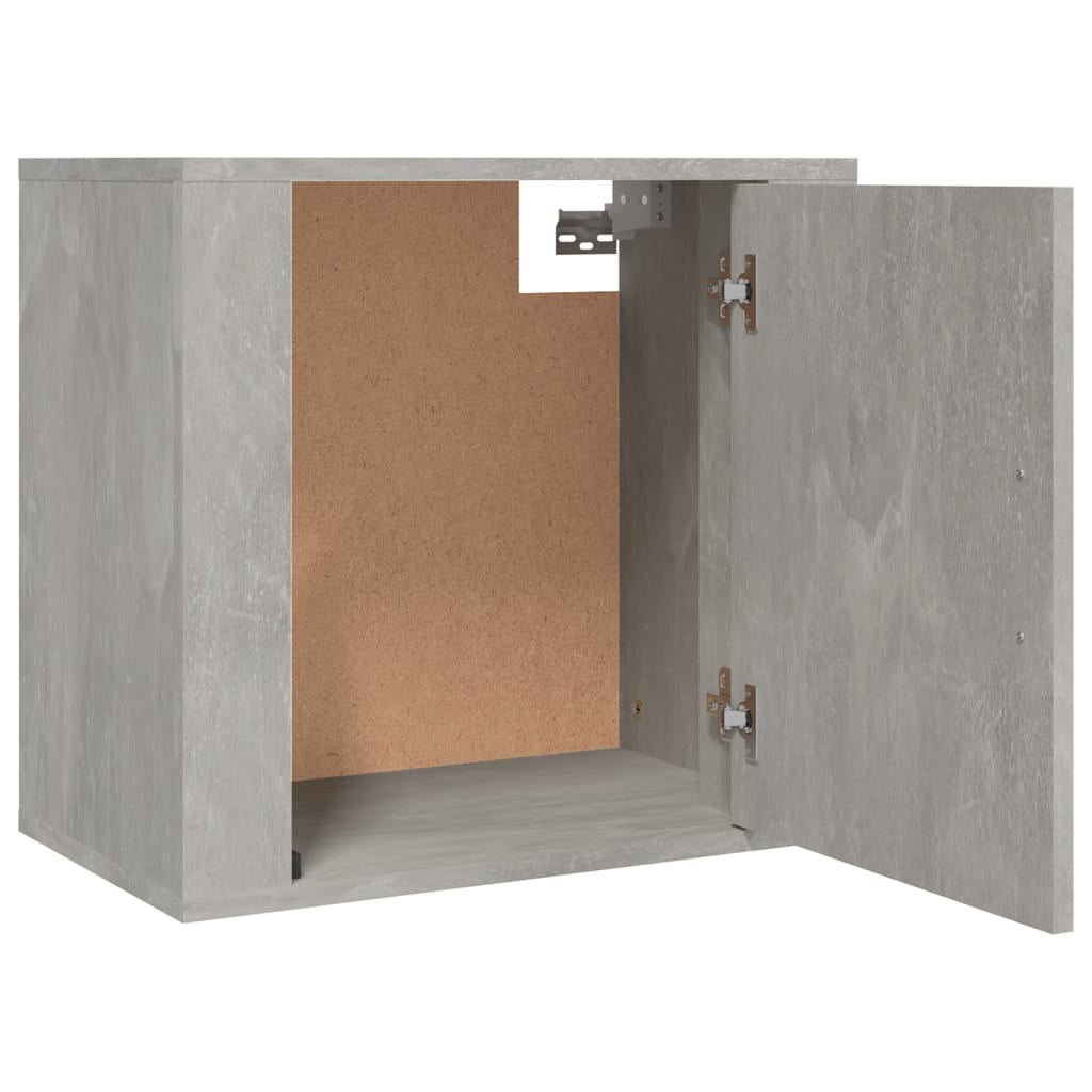 vidaXL Noptieră de perete, gri beton, 50x30x47 cm vidaXL Noptieră de perete, gri beton, 50x30x47 cm