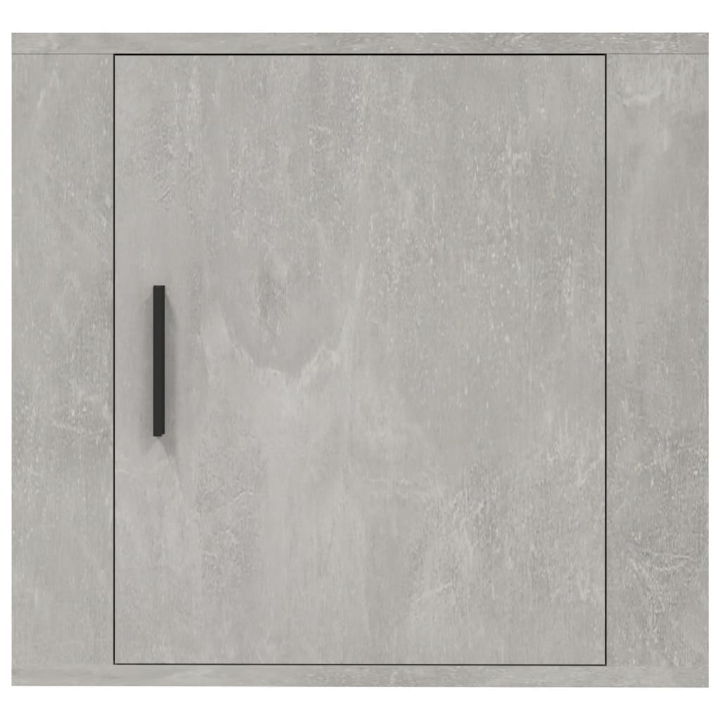 vidaXL Noptiere de perete, 2 buc., gri beton, 50x30x47 cm