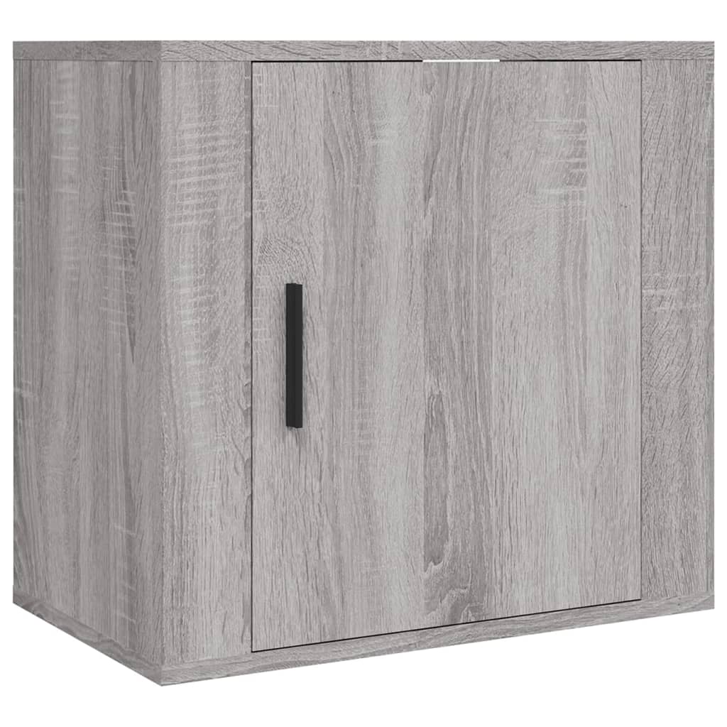 vidaXL Noptiere de perete, 2 buc., gri sonoma, 50x30x47 cm