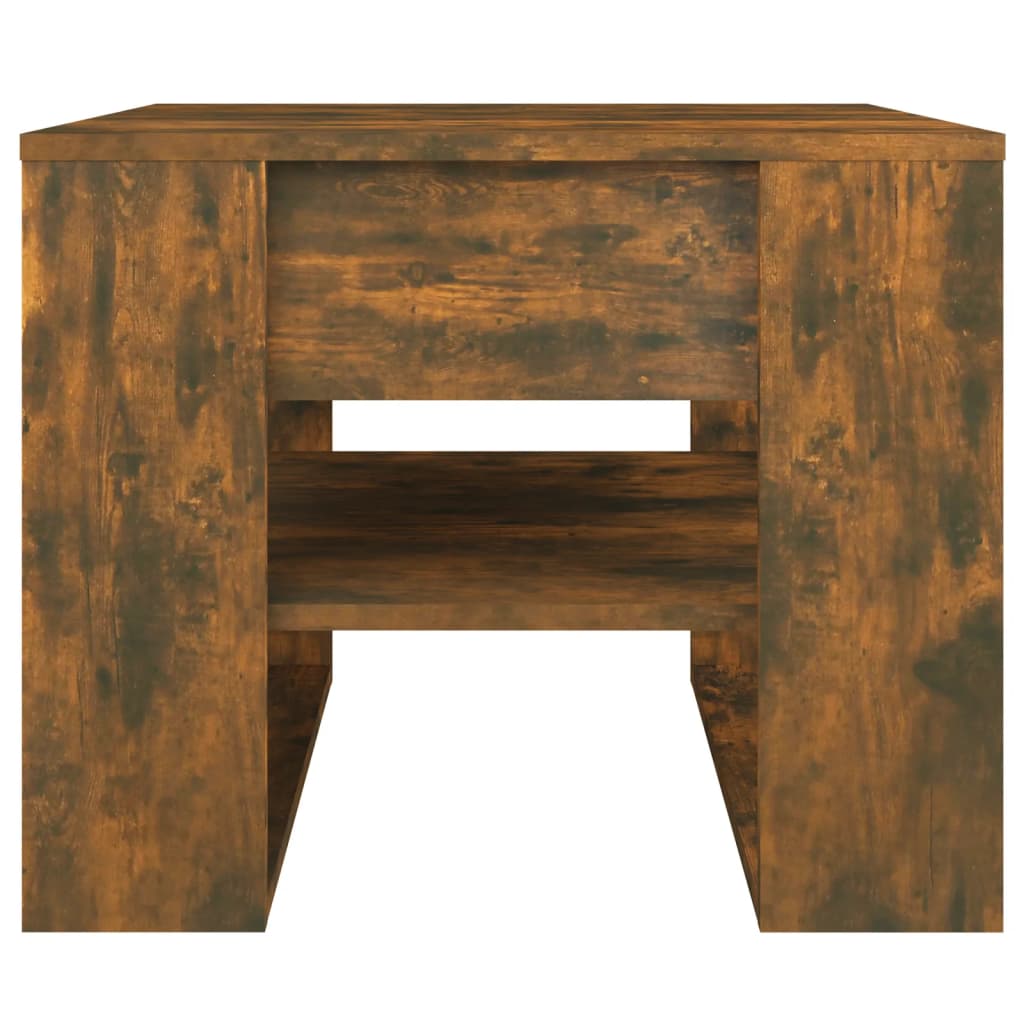 vidaXL Măsuță de cafea, stejar fumuriu, 55,5x55x45 cm, lemn prelucrat vidaXL Măsuță de cafea, stejar fumuriu, 55,5x55x45 cm, lemn prelucrat