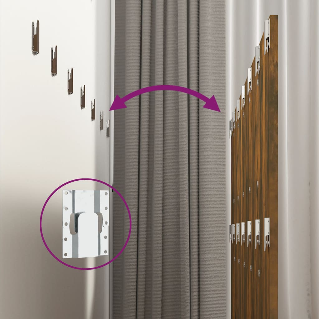 vidaXL Tăblie pat de perete, stejar afumat 240x1,5x80 cm lemn compozit vidaXL Tăblie pat de perete, stejar afumat 240x1,5x80 cm lemn compozit