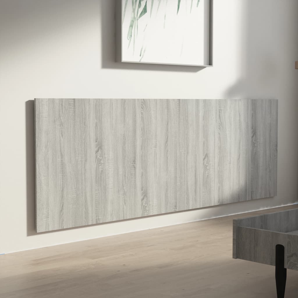 vidaXL Tăblie pat de perete, gri sonoma, 240x1,5x80 cm, lemn compozit vidaXL Tăblie pat de perete, gri sonoma, 240x1,5x80 cm, lemn compozit