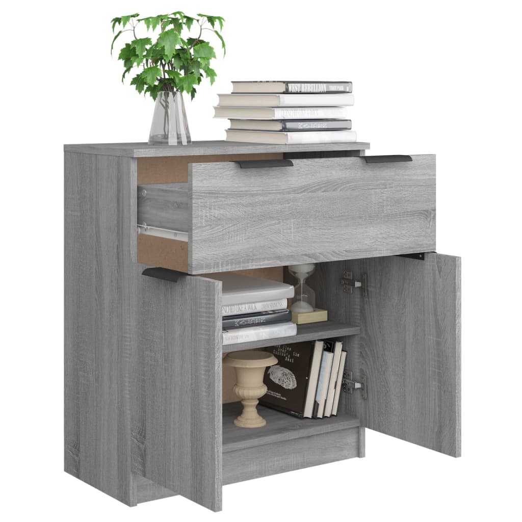 vidaXL Dulap, sonoma gri, 60x30x70 cm, lemn prelucrat