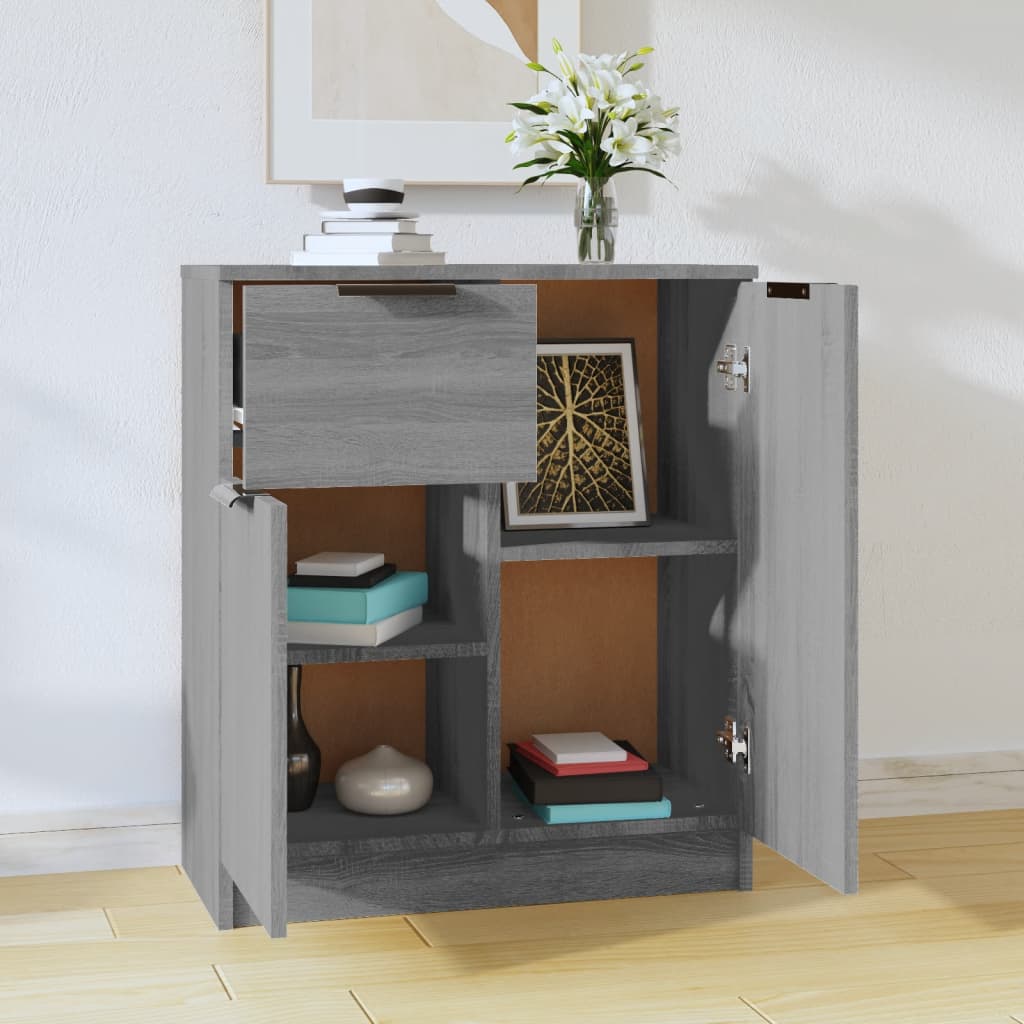 vidaXL Dulap, sonoma gri, 60x30x70 cm, lemn prelucrat