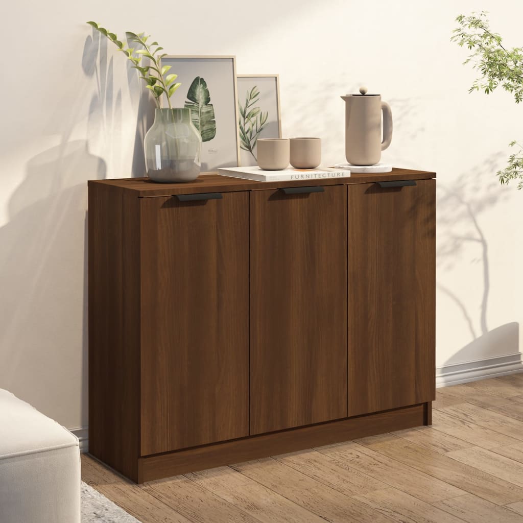 vidaXL Servantă, stejar maro, 90,5x30x70 cm, lemn prelucrat