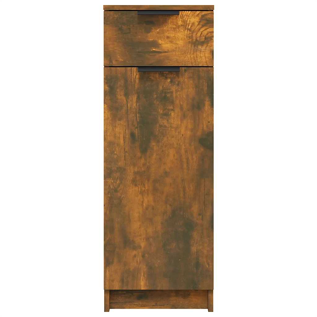 vidaXL Dulap de baie, stejar fumuriu, 32x34x90 cm, lemn prelucrat vidaXL Dulap de baie, stejar fumuriu, 32x34x90 cm, lemn prelucrat