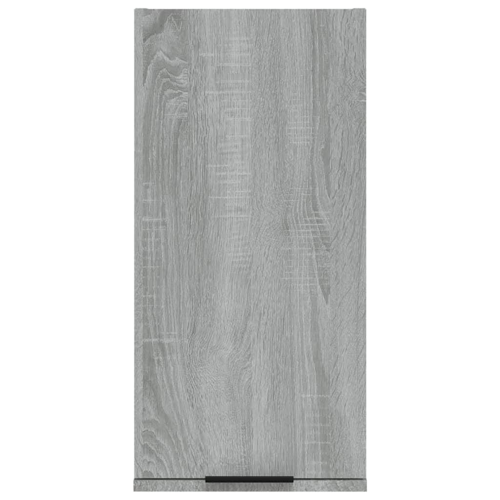 vidaXL Dulap de baie montat pe perete, gri sonoma, 32x20x67 cm