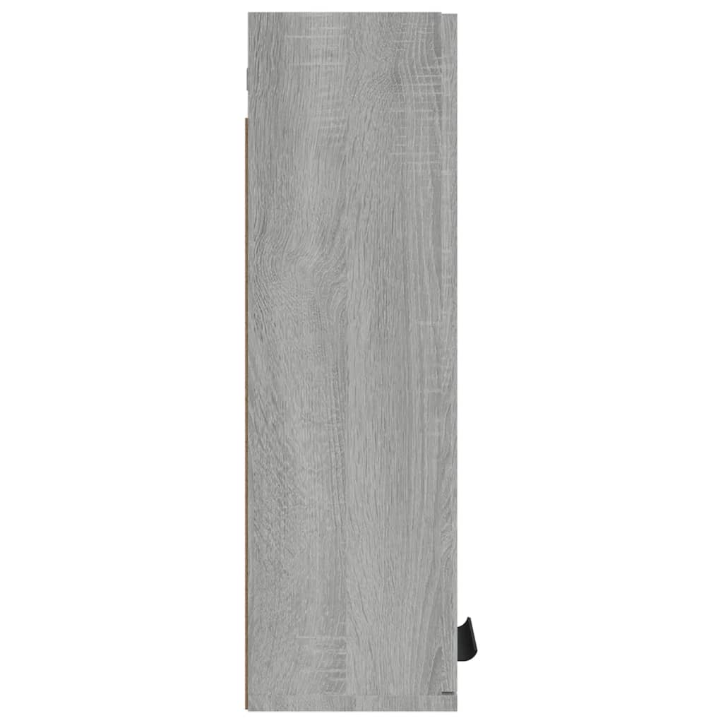 vidaXL Dulap de baie montat pe perete, gri sonoma, 32x20x67 cm