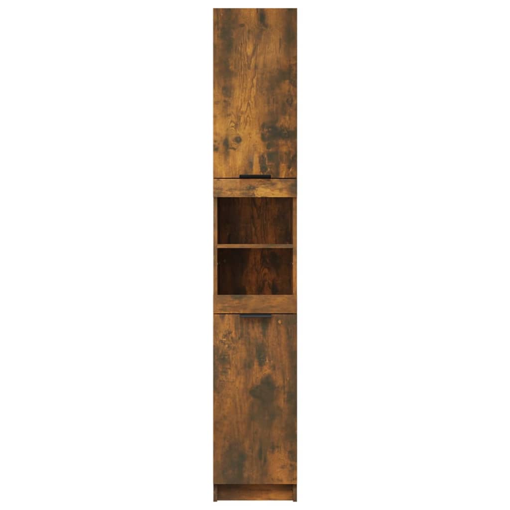 vidaXL Dulap de baie, stejar fumuriu, 32x34x188,5 cm, lemn prelucrat vidaXL Dulap de baie, stejar fumuriu, 32x34x188,5 cm, lemn prelucrat