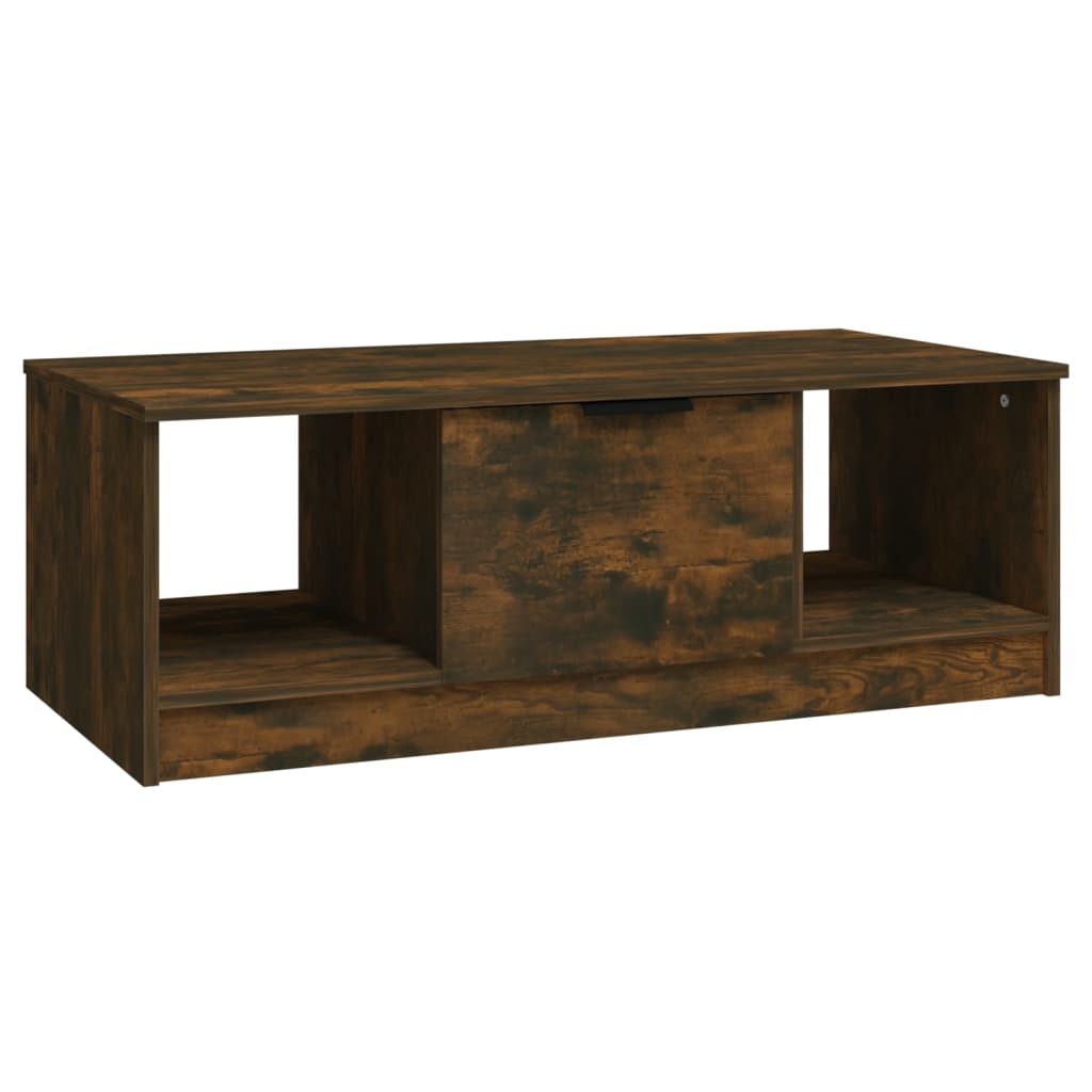 vidaXL Măsuță de cafea, stejar fumuriu, 102x50x36 cm, lemn prelucrat vidaXL Măsuță de cafea, stejar fumuriu, 102x50x36 cm, lemn prelucrat