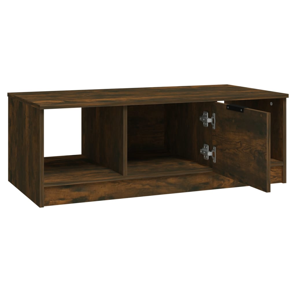 vidaXL Măsuță de cafea, stejar fumuriu, 102x50x36 cm, lemn prelucrat vidaXL Măsuță de cafea, stejar fumuriu, 102x50x36 cm, lemn prelucrat