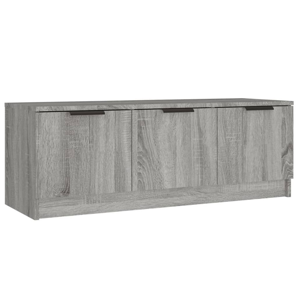 vidaXL Comodă TV, gri sonoma, 102x35x36,5 cm, lemn prelucrat vidaXL Comodă TV, gri sonoma, 102x35x36,5 cm, lemn prelucrat
