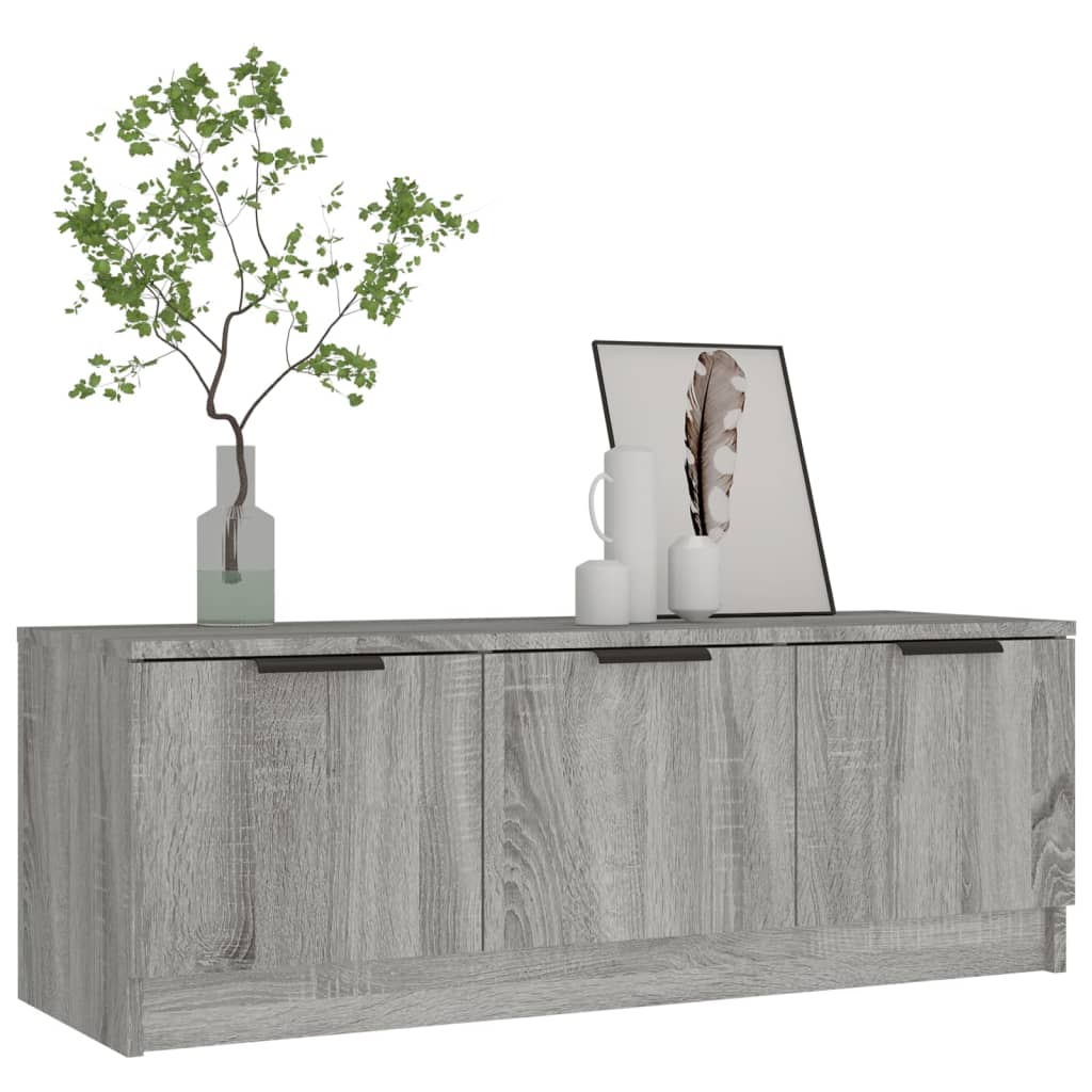 vidaXL Comodă TV, gri sonoma, 102x35x36,5 cm, lemn prelucrat vidaXL Comodă TV, gri sonoma, 102x35x36,5 cm, lemn prelucrat