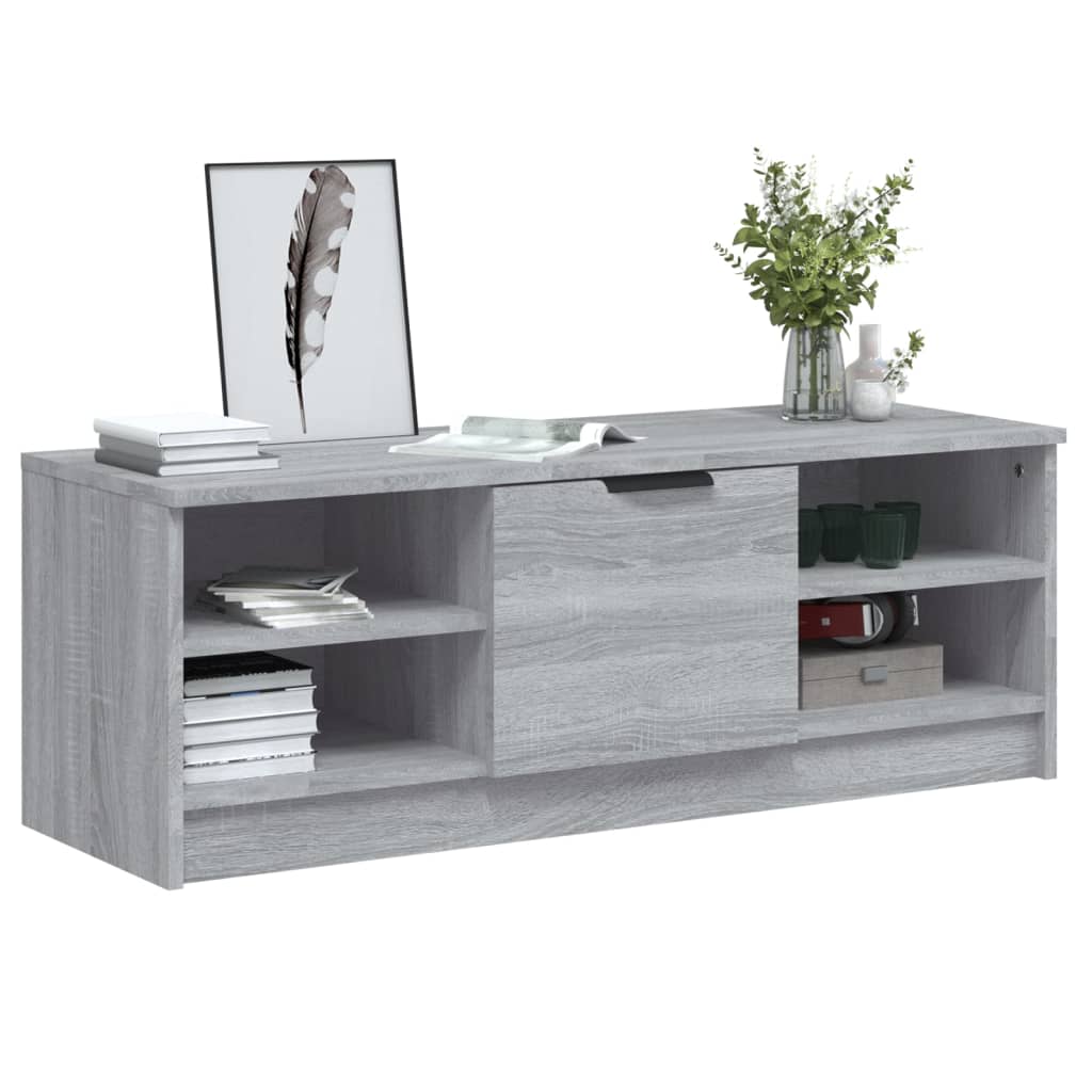 vidaXL Comodă TV, gri sonoma, 102x35,5x36,5 cm, lemn compozit vidaXL Comodă TV, gri sonoma, 102x35,5x36,5 cm, lemn compozit