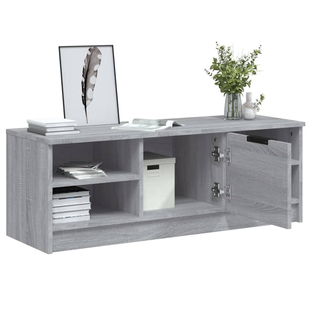vidaXL Comodă TV, gri sonoma, 102x35,5x36,5 cm, lemn compozit vidaXL Comodă TV, gri sonoma, 102x35,5x36,5 cm, lemn compozit