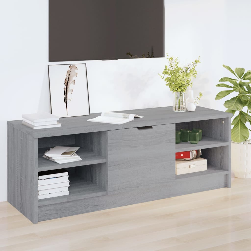 vidaXL Comodă TV, gri sonoma, 102x35,5x36,5 cm, lemn compozit vidaXL Comodă TV, gri sonoma, 102x35,5x36,5 cm, lemn compozit
