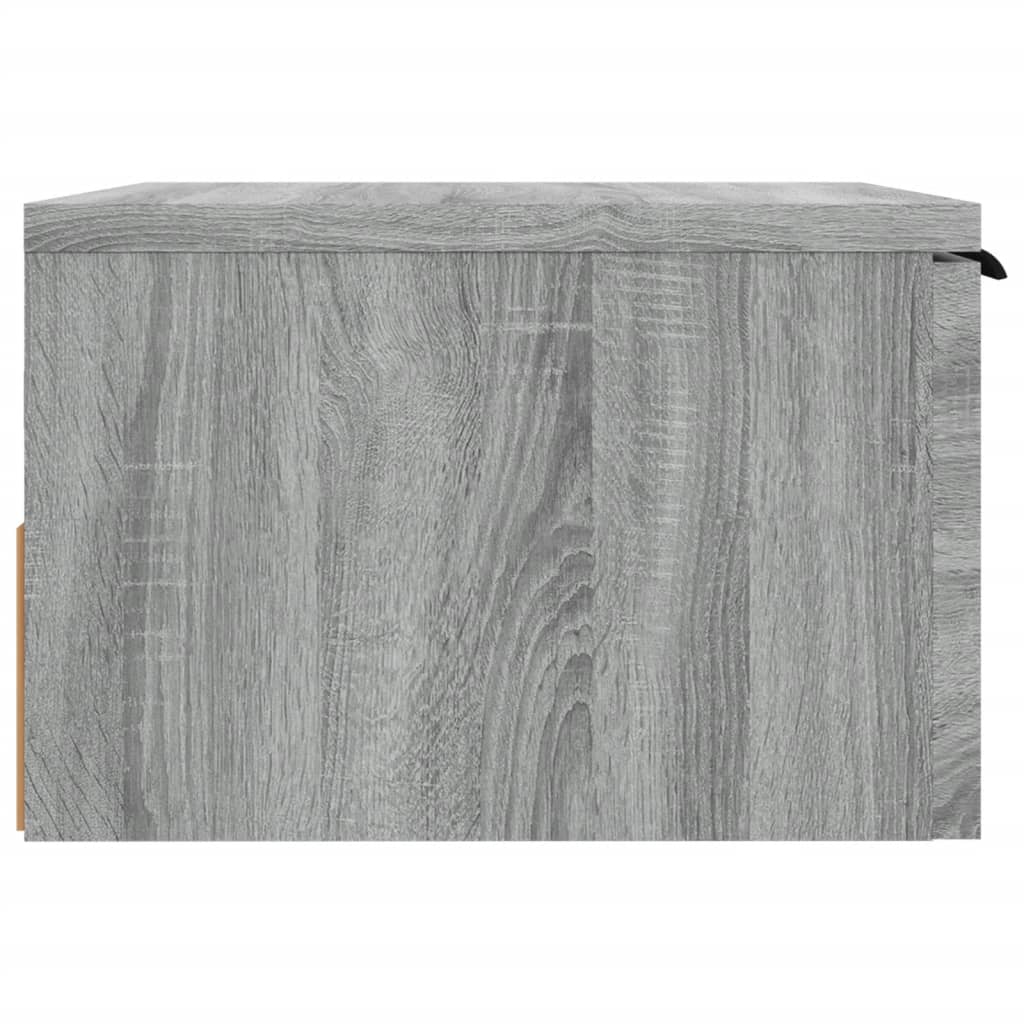 vidaXL Noptiere de perete, 2 buc., gri sonoma, 34x30x20 cm