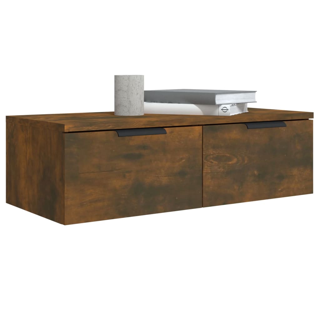 vidaXL Dulap de perete stejar afumat 68x30x20 cm lemn prelucrat vidaXL Dulap de perete stejar afumat 68x30x20 cm lemn prelucrat