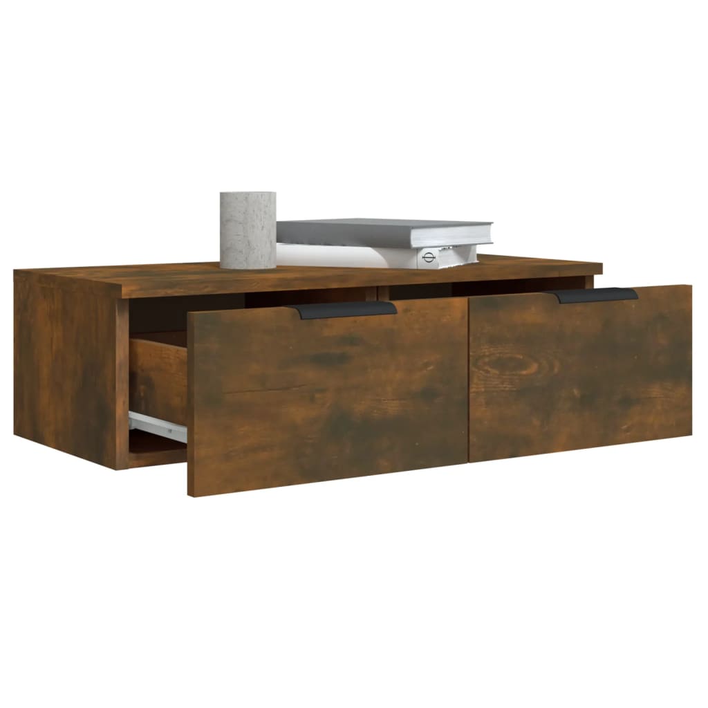 vidaXL Dulap de perete stejar afumat 68x30x20 cm lemn prelucrat vidaXL Dulap de perete stejar afumat 68x30x20 cm lemn prelucrat