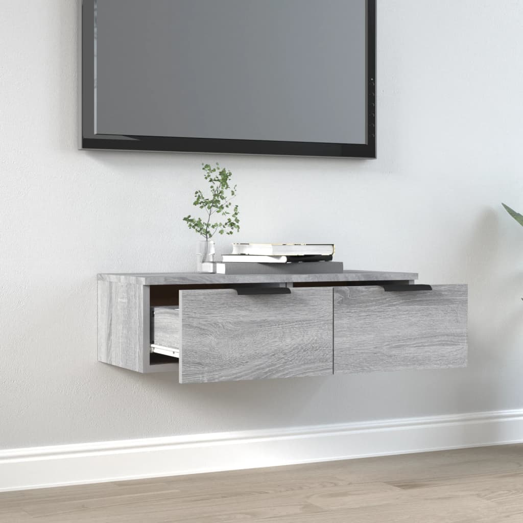 vidaXL Dulap de perete, gri sonoma, 68x30x20 cm, lemn compozit vidaXL Dulap de perete, gri sonoma, 68x30x20 cm, lemn compozit