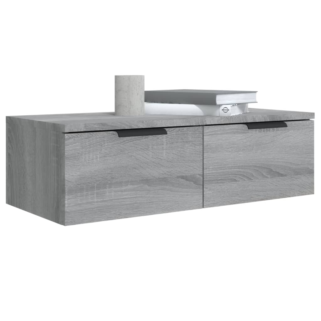 vidaXL Dulap de perete, gri sonoma, 68x30x20 cm, lemn compozit vidaXL Dulap de perete, gri sonoma, 68x30x20 cm, lemn compozit