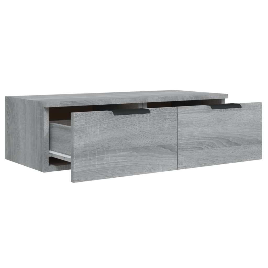 vidaXL Dulap de perete, gri sonoma, 68x30x20 cm, lemn compozit vidaXL Dulap de perete, gri sonoma, 68x30x20 cm, lemn compozit