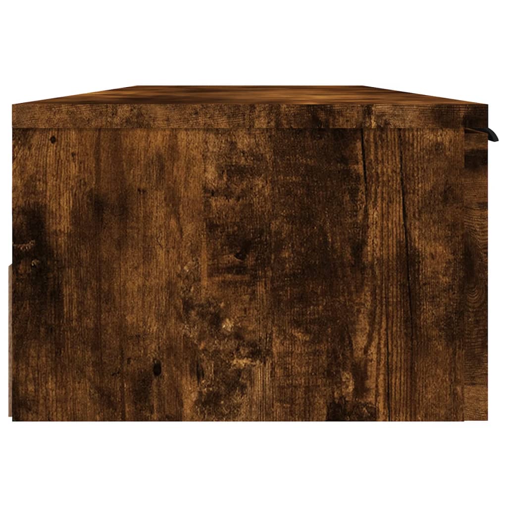 vidaXL Dulap de perete, stejar fumuriu, 102x30x20 cm, lemn compozit vidaXL Dulap de perete, stejar fumuriu, 102x30x20 cm, lemn compozit