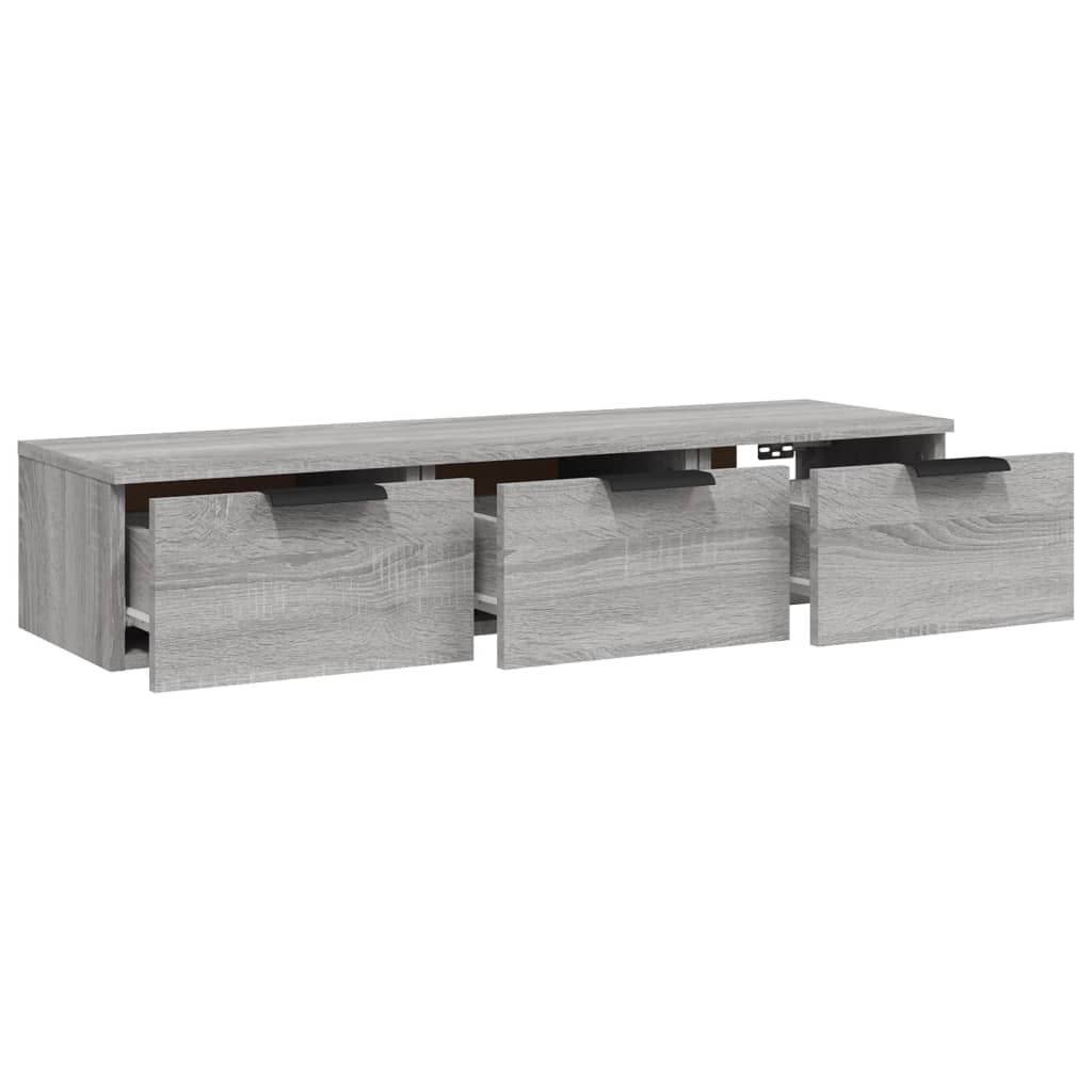 vidaXL Dulap de perete, gri sonoma, 102x30x20 cm, lemn compozit vidaXL Dulap de perete, gri sonoma, 102x30x20 cm, lemn compozit